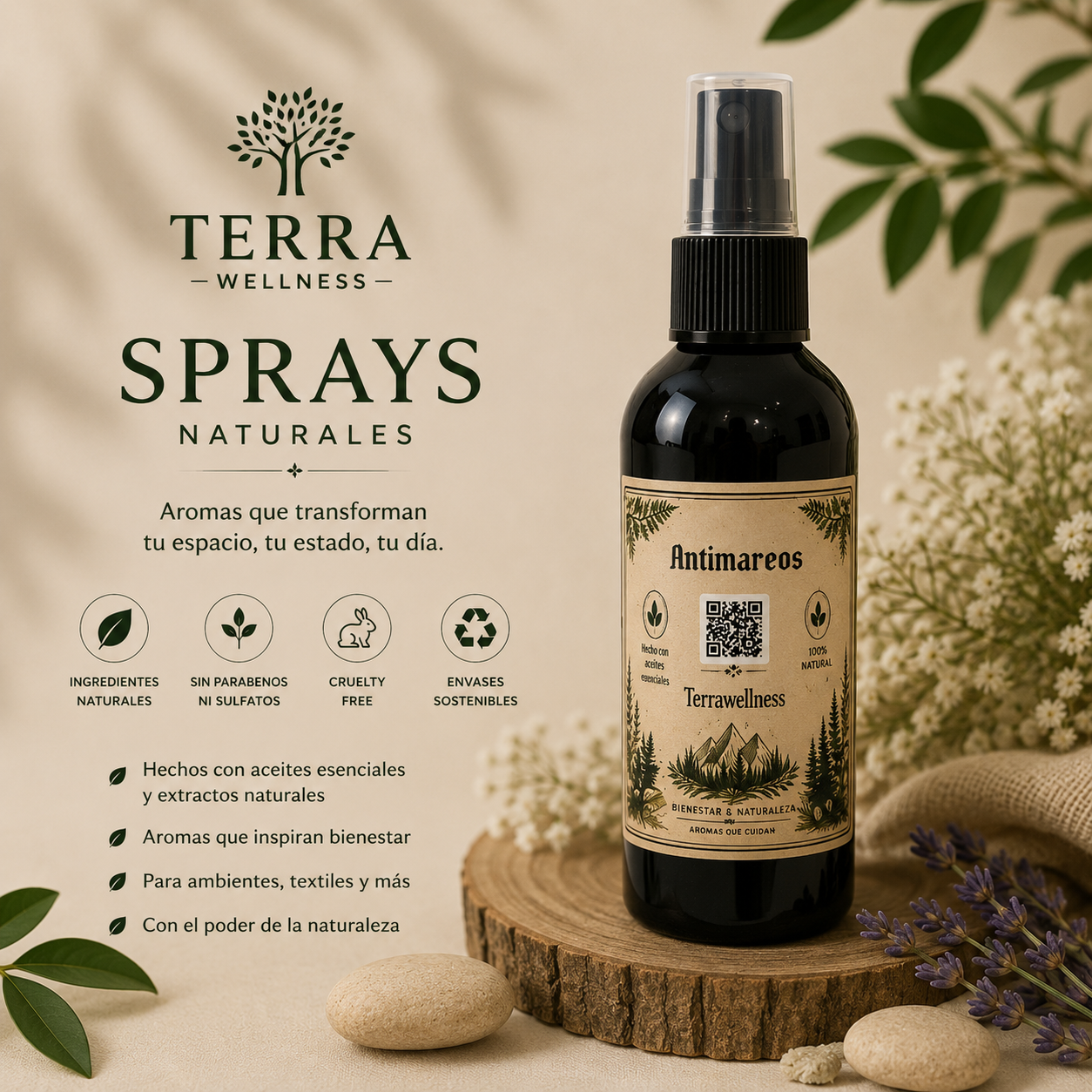 Sprays terapéuticos – Bienestar y aroma al instante