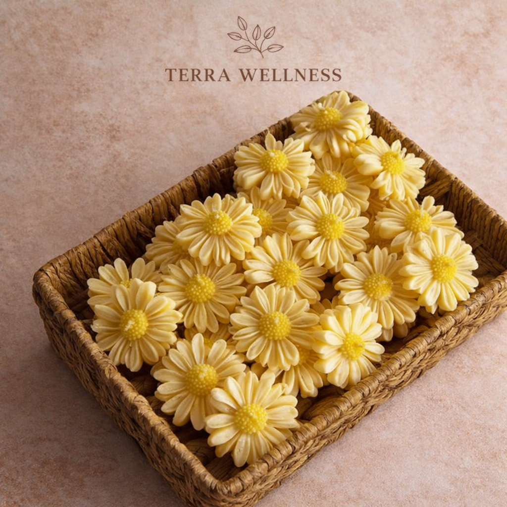 Margaritas de cera de soja perfumadas – Detalles simbólicos y especiales