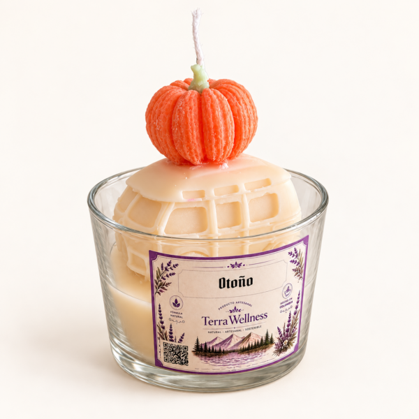 Vela con furgoneta y calabaza